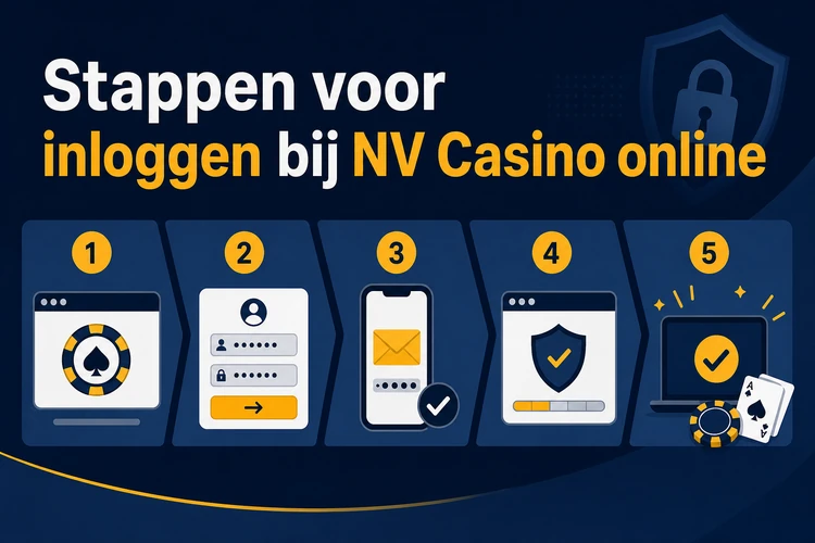 Stappen voor inloggen bij NV Casino online