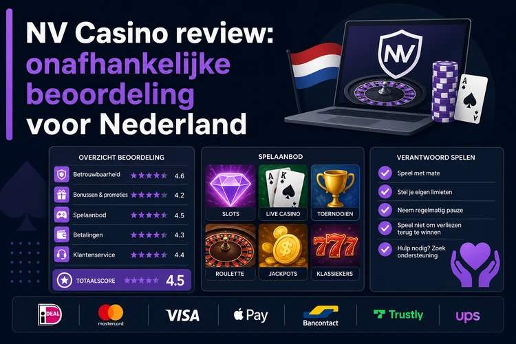 NV Casino review: onafhankelijke beoordeling voor Nederland